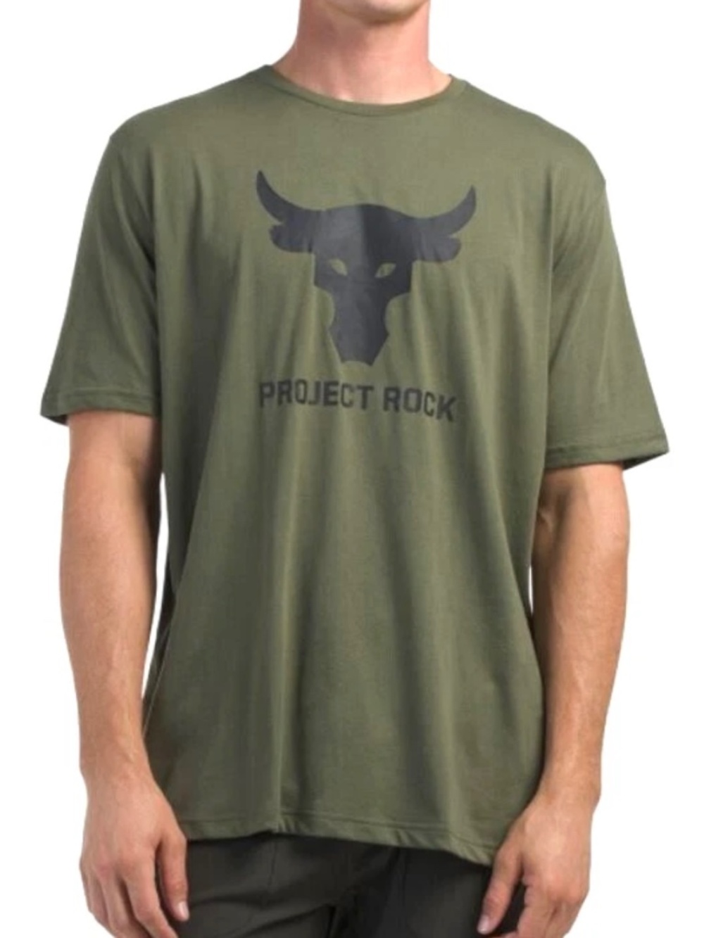 Under Armour Project Rock Brahma Bull T-Shirt  Green 1383191 Men's Medium M
